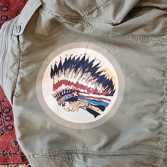 Ralph Lauren Military Green Women's Jacket Lg Hood Denim Supply American Indian - Picture 7 of 14